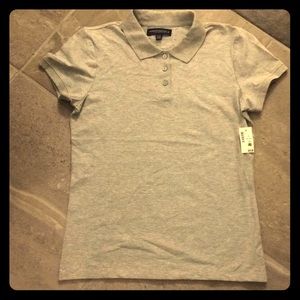 NWT Girls gray Aeropostale Uniform Shirt Size XL